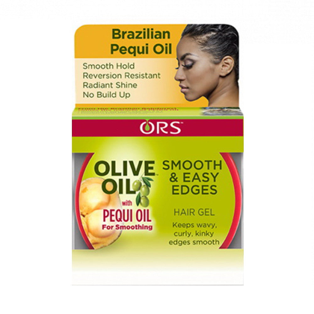 Organic Root Stimulator Olive Oil with Pequi Oil Smooth and Easy Edges Hair Gel, 2.25 Oz